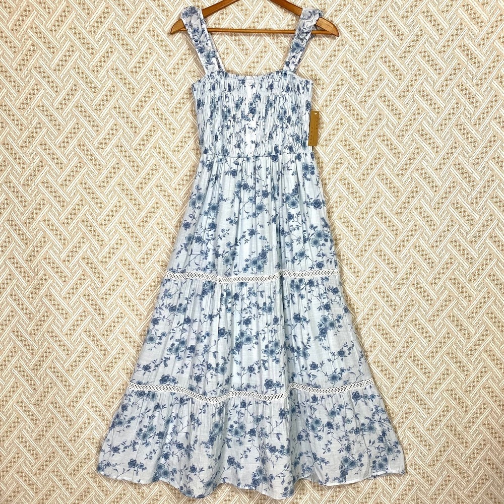 Anthropologie Just Found Large Maxi Dress Cottagecore Romantic Coquette Feminine - Picture 2 of 8